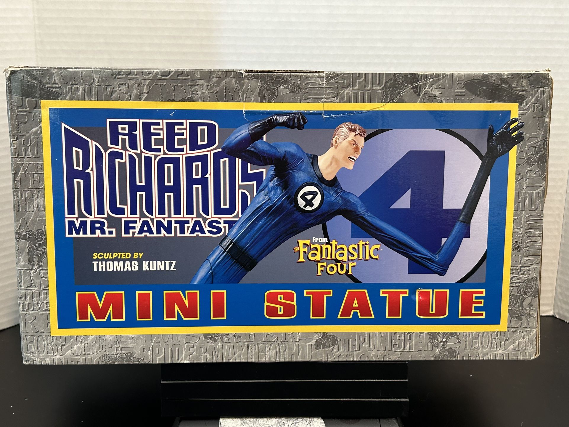 2003 Mr. Fantastic Mini Statue Reed Richards Marvel Bowen Designs Fantastic Four