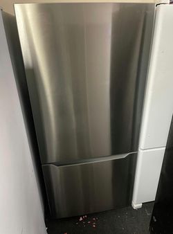 Insignia Stainless Steel Fridge with Bottom Freezer