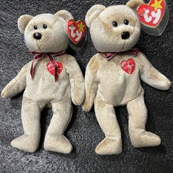 TY Rare , Original 1999 Signature Bears Beanie Babies.