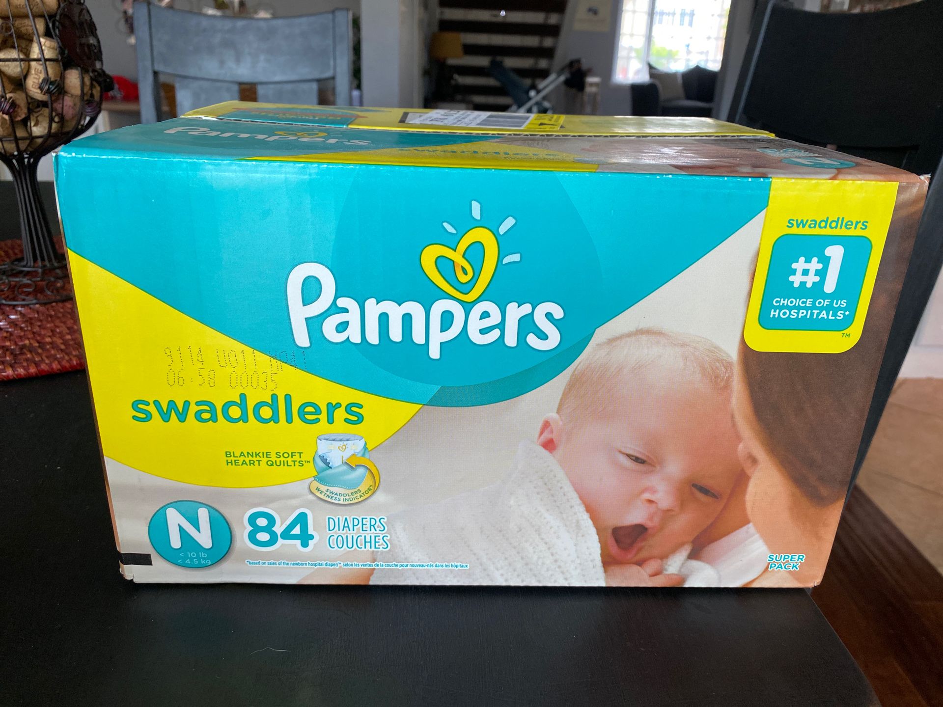 Pampers newborn diapers, 2 unopened boxes