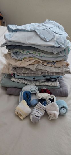 Large Baby Swaddles and Sleepwear Bundle