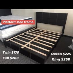 Twin size platform bed