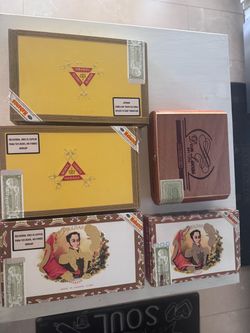 Empty Cigar boxes 5 pcs