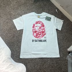 Pink Bathing Ape Shirt Size Large