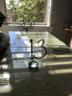 Table Number Signs
