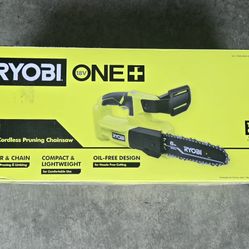 Ryobi 18V 8in Cordless Pruning Chainsaw TOOL ONLY No Battery Or Charger 