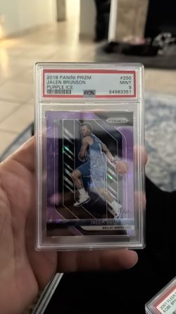 Jalen Brunson purple ice PSA 9