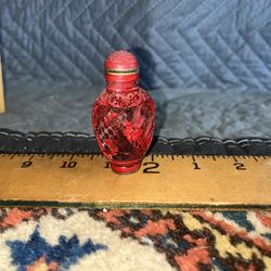 Antique Chinese Cinnabar Snuff Bottle 