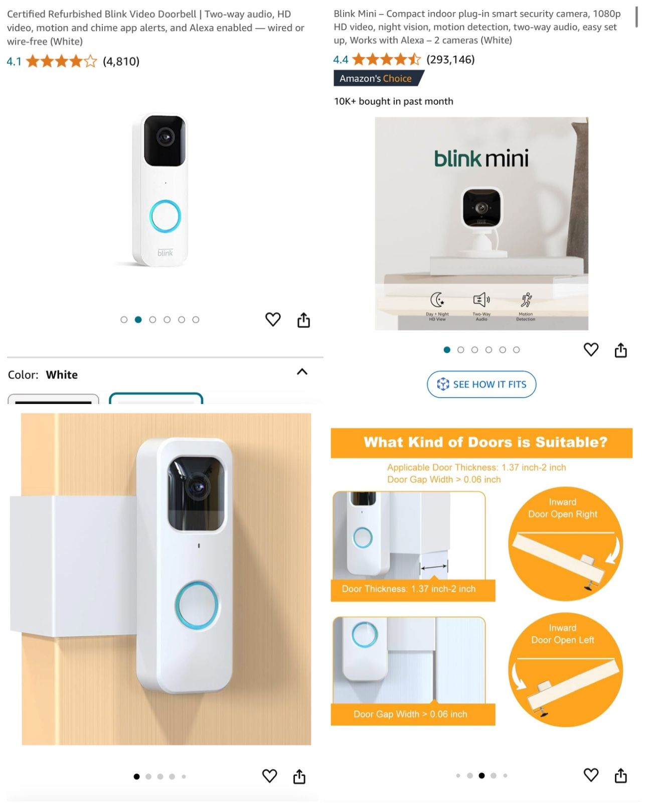 Blink Doorbell & Security Camera