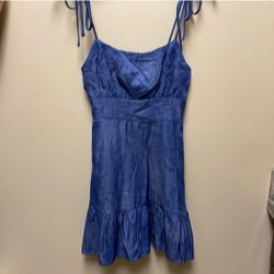 Blue Sleeveless Dress 