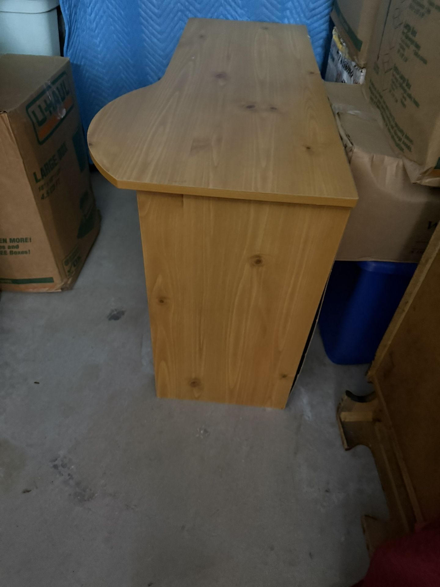 Small light brown desk for sale