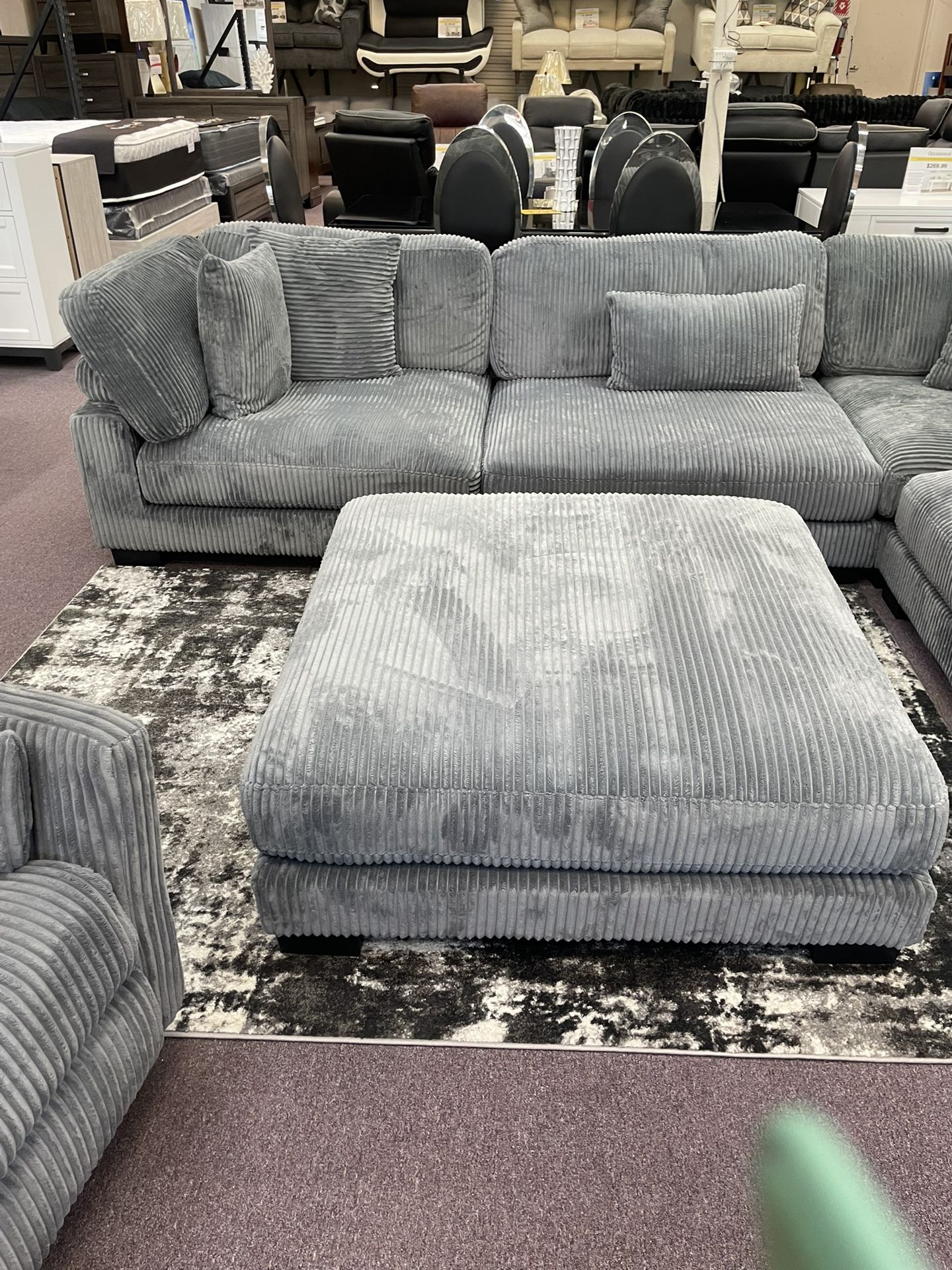 5 Pc Gray Sectional