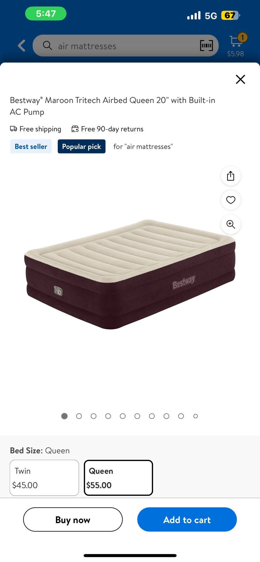 Air Mattress Basically Brand New