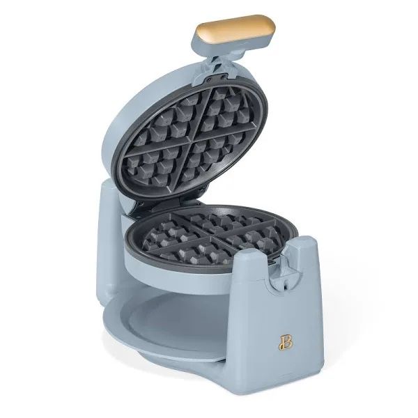 Beautiful Rotating Belgian Waffle Maker, Cornflower Blue by Drew Barrymore