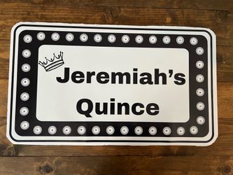 Marquee sign - Jeremiah’s Quince