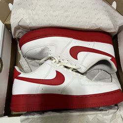 Nike Air Force 1 White University Red