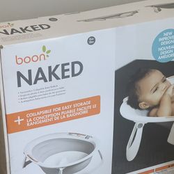 Boon Naked 2-Position Collapsible Baby Bathtub for Infants and Toddlers - Gray