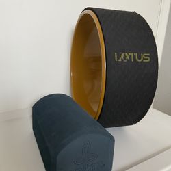 Yoga Wheel And Block