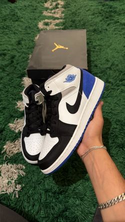 Jordan 1 Mid Blue Union GS