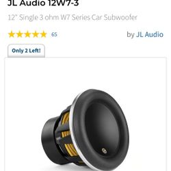 JL Audio 12 W7-3