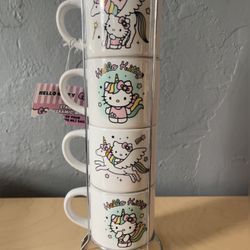 Hello Kitty 4 Pack Ceramic Mugs