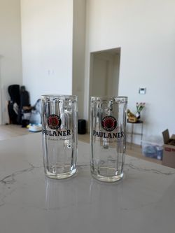 Paulaner München Beer Glasses Set of 2