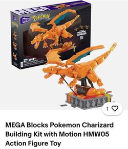 MEGA Blocks Pokemon Charizard Building Kit with Motion HMW05 Action Figure Toy