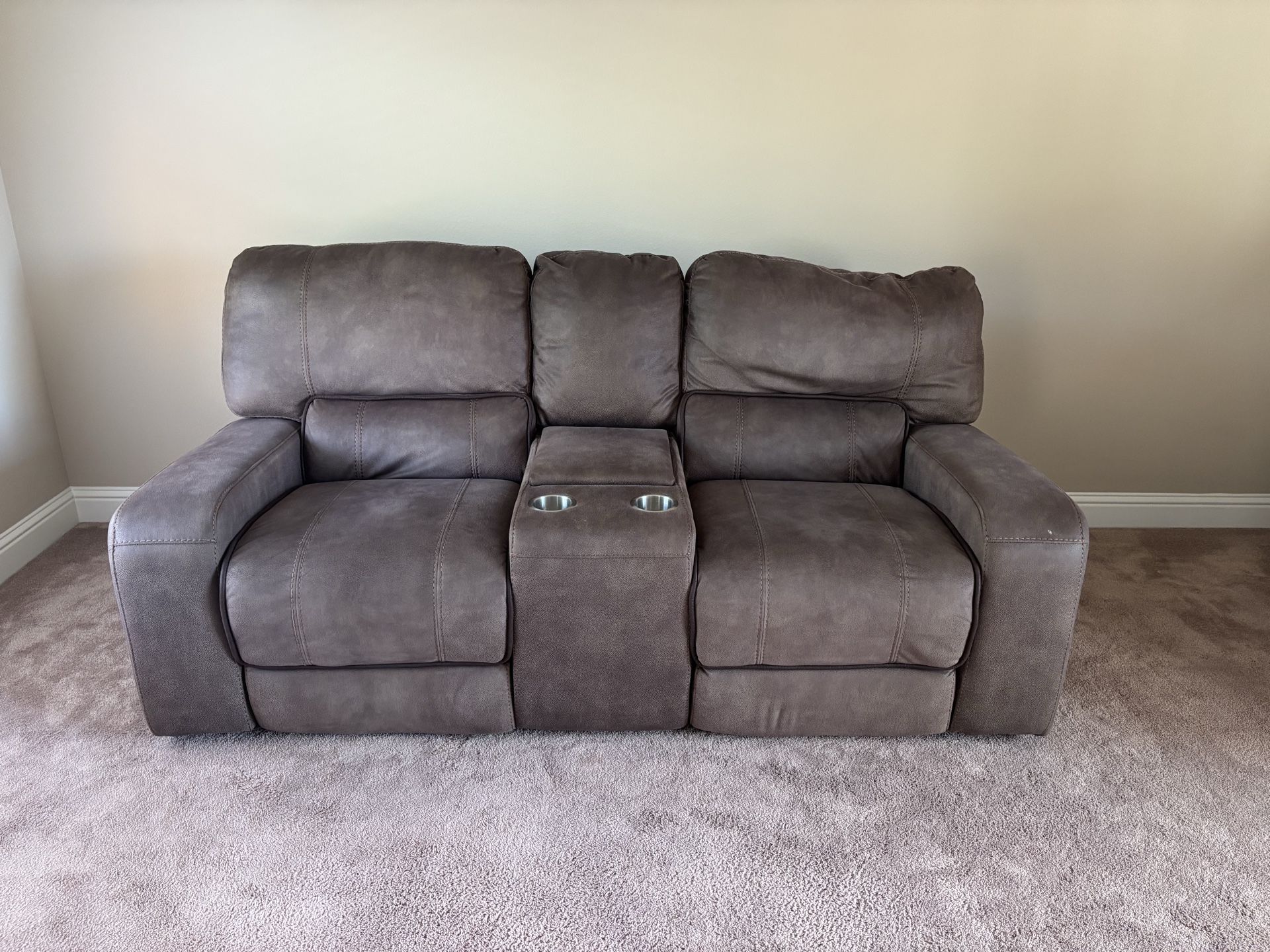 Three piece reclining couch set
