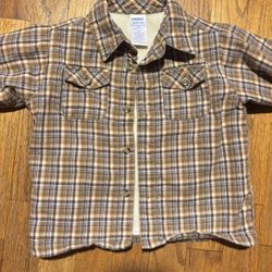 Gymboree vintage Plaid Fleece Lined Shirt Jacket