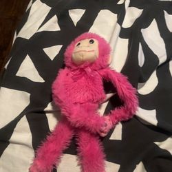 Pink Monkey Stuffed Animal