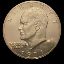 This is a 1971 Eisenhower Proof Dollar.