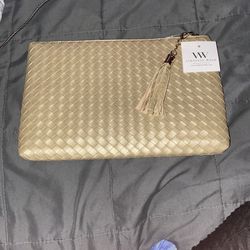 Elegant Virginia Wolf woven clutch