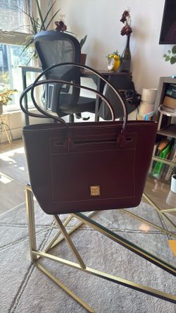 Dooney and Bourke Bordeaux Beacon Leather Slip Tote BBECN1562