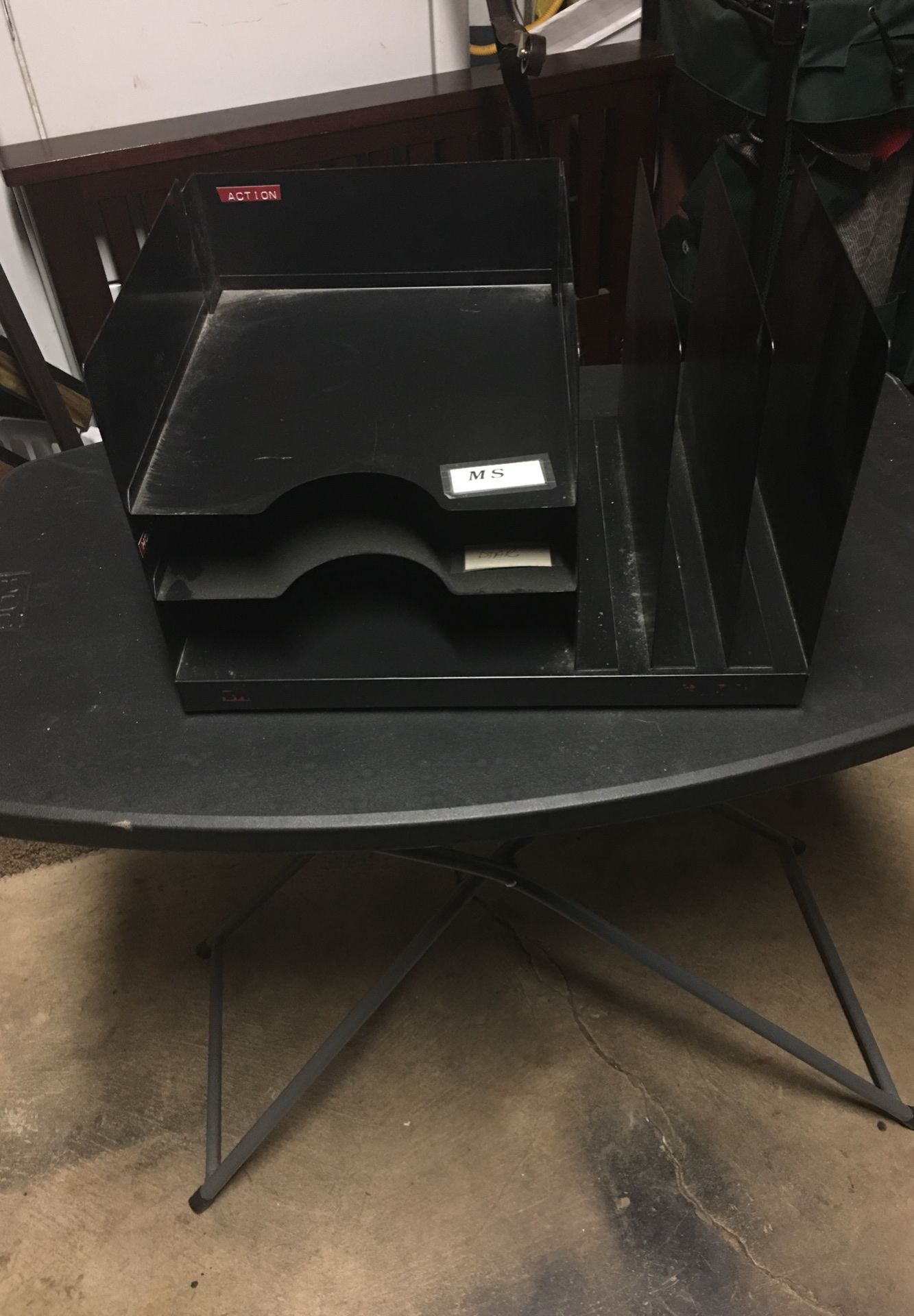 Multi folder paper tray holder organizer