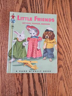 Little Friends Kittens Puppies Bunnies Rand McNally Book