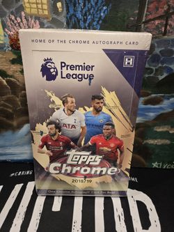 2018/19 TOPPS CHROME PREMIER LEAGUE SOCCER - HOBBY BOX .