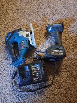 HERCULES JIGSAW, DRILL, BATTERY AND CHARGER