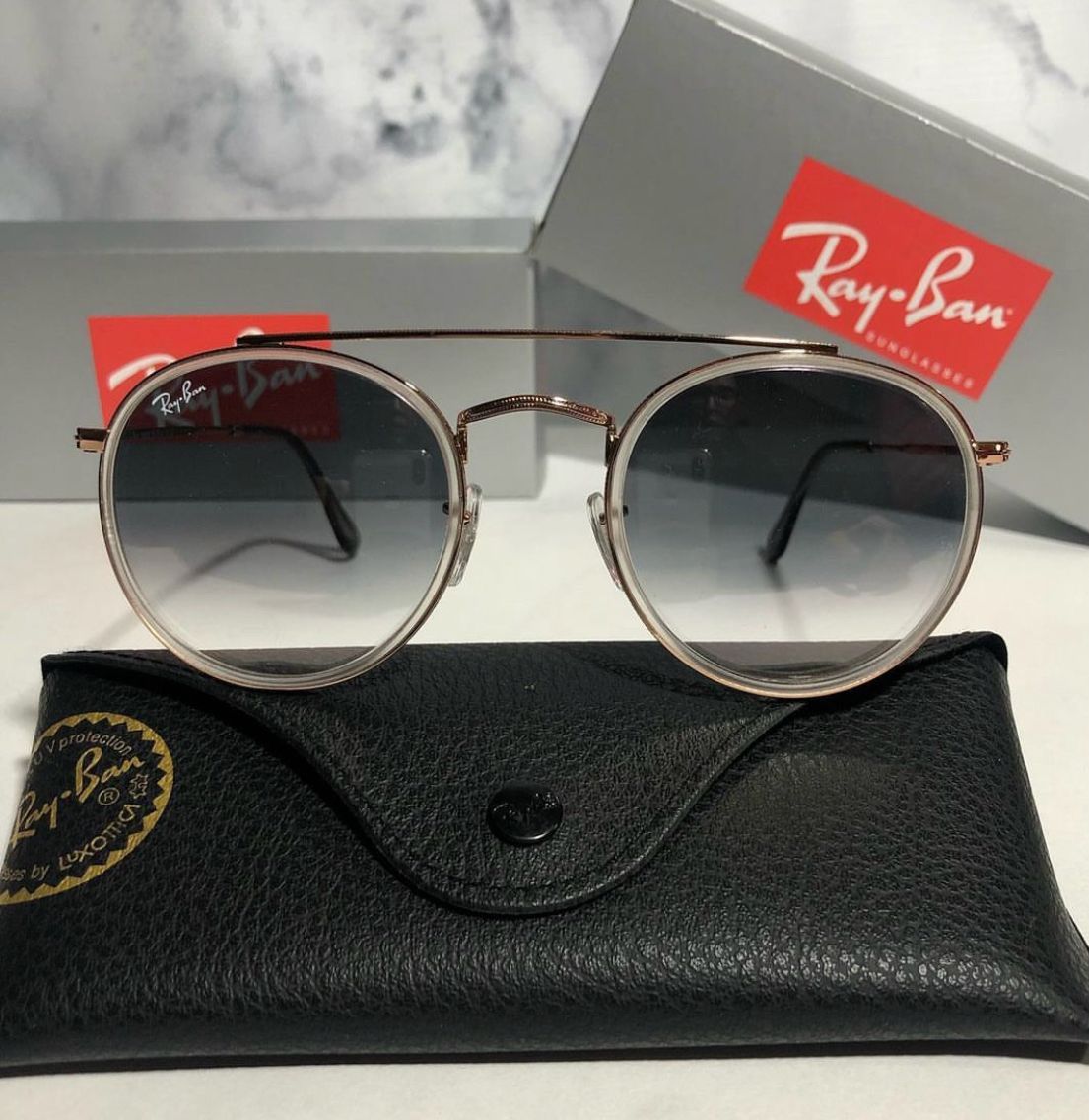 Rayban Round Double Bridge 51mm