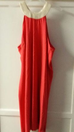 Semi formal coral dress