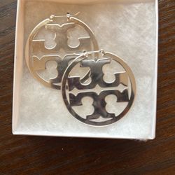 TB Silver Earrings