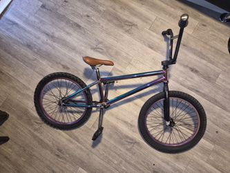 BMX Bike Oil Slick Chrome Frame