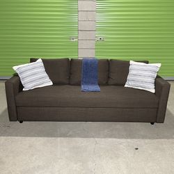 *Free Delivery* Brown Ikea Couch Sofa Sleeper Bed 3 Seater