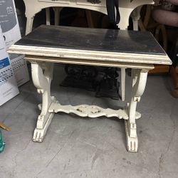 Cool Antique Side Table w/ Marble Top