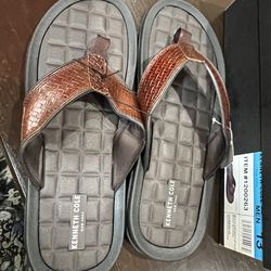 Kenneth Cole men’s leather flip flop