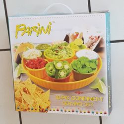 10-pc condiment serving set