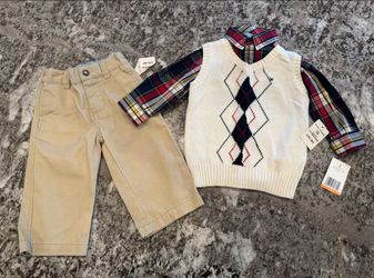 Baby Boy Three Piece Set Size 12 Months