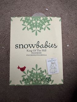 Department 56 Snowbabies "King Of The Hill" figurine (SKU #(contact info removed))