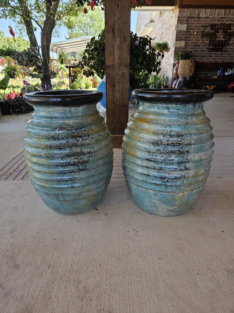 Honeycomb Clay Pots . (Planters) Plants, Pottery, Talavera $75 cada una.