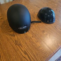 2 Motor Cycle Helmets 