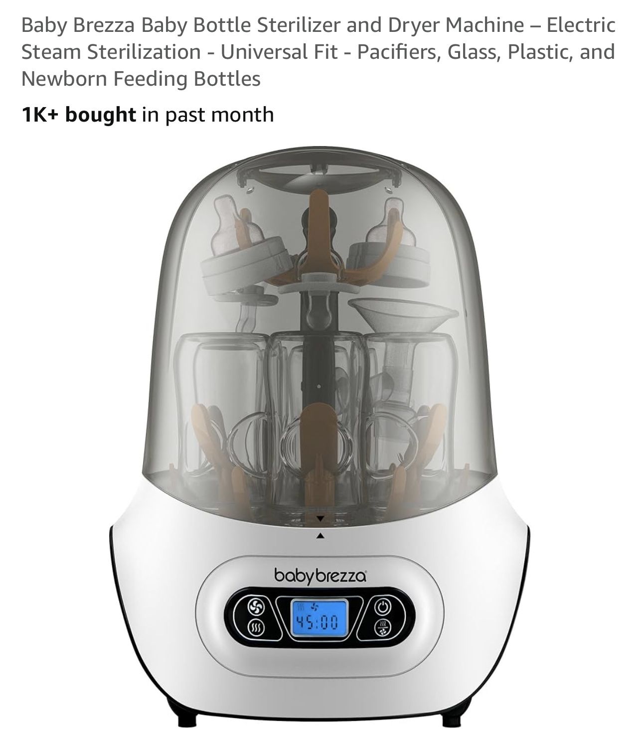 Baby Breezy Sterilizer And Dryer Black